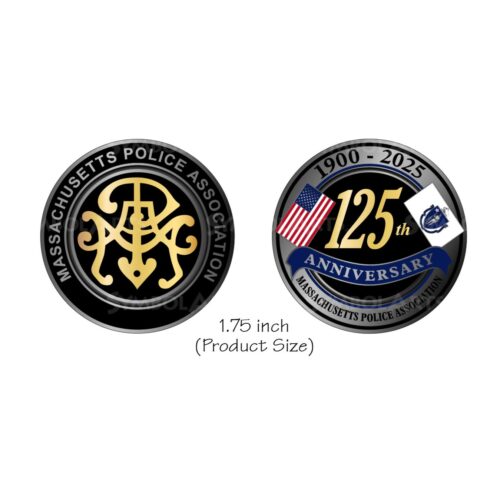 Massachusetts-Police-Association 125th Anniversary Challenge Coin